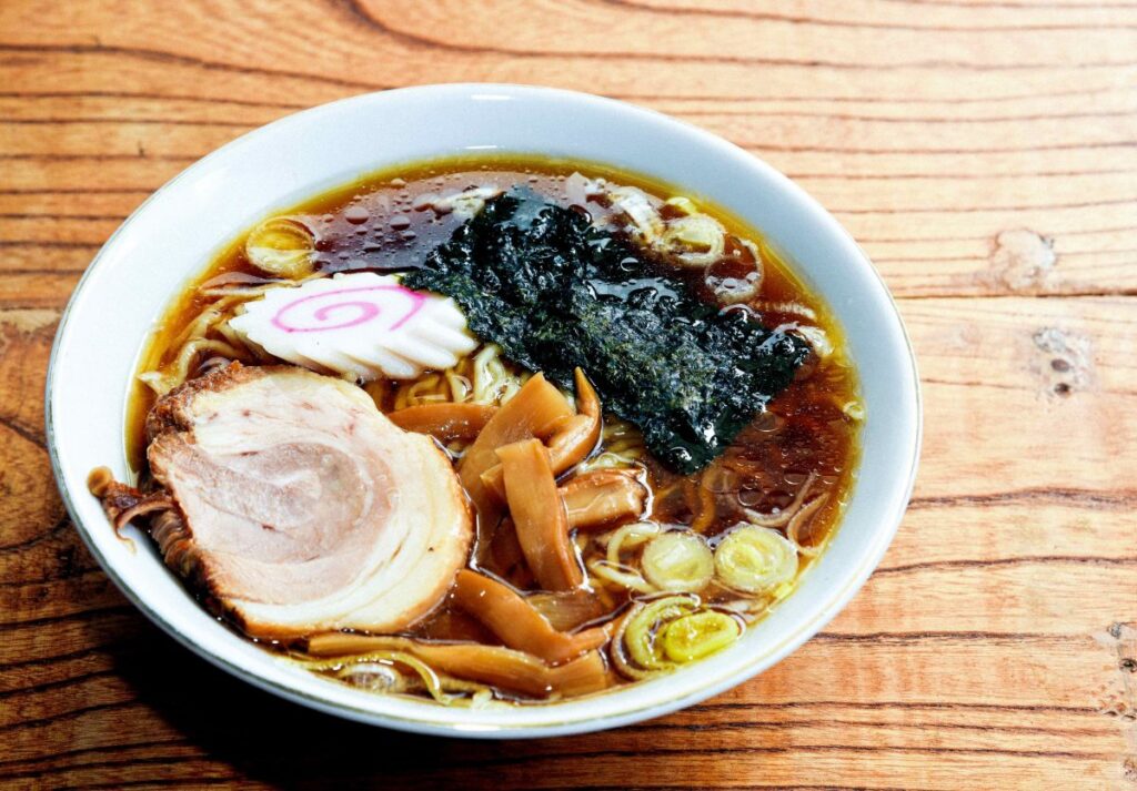 道の駅「たくみの里」ふーちゃんラーメンのラーメン