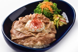 「道の駅かさま」の肉丼