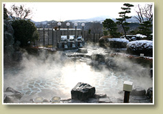 望郷の湯の露天風呂