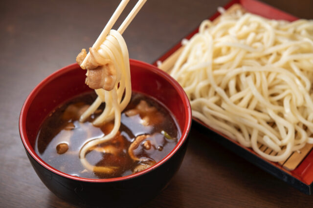 道の駅前橋あかぎのうどん処ぬくい「肉汁つけうどん」