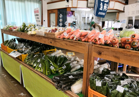 農産物直売所四季菜の郷の売り場