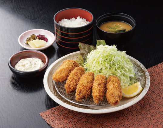 道の駅あいおい白龍城のカキフライ定食