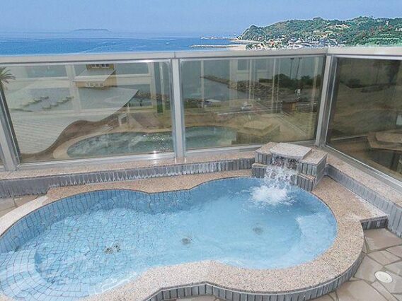 有明温泉 さざ波の湯の露天風呂