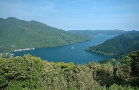 道の駅箱根峠から見える芦ノ湖