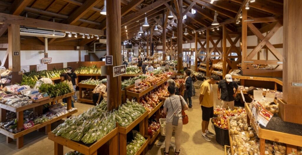 道の駅 川場田園プラザのファーマーズマーケット