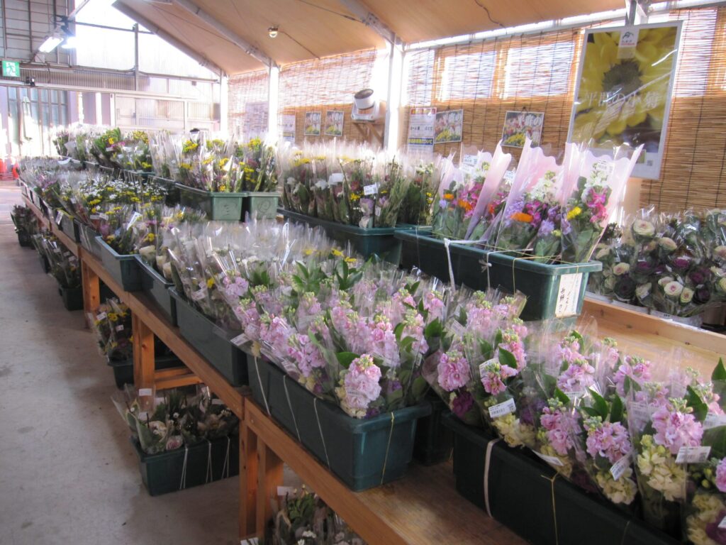 道の駅 大和路へぐりの生花