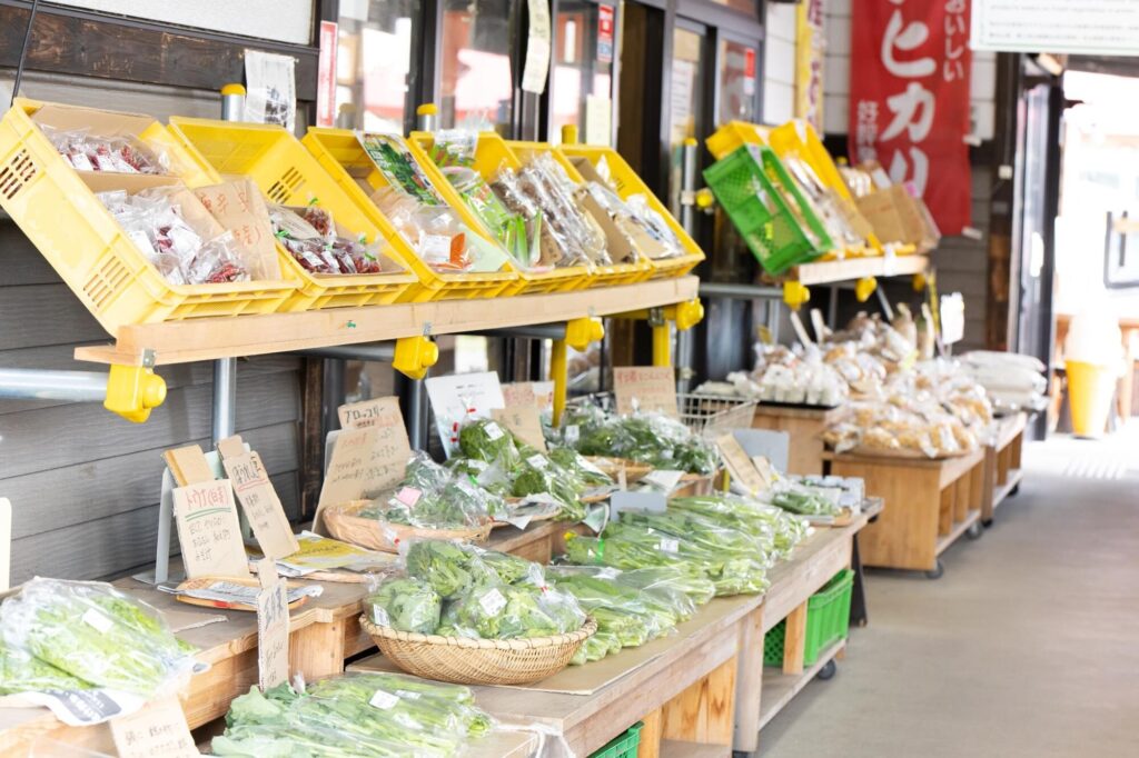 道の駅 あらいの農産物直売所