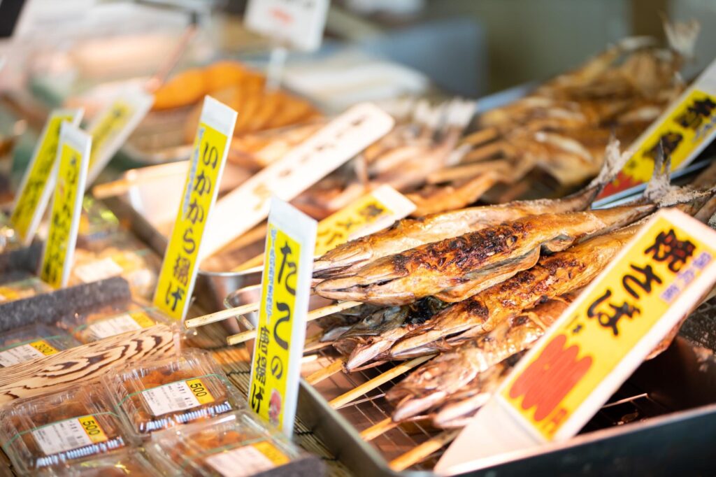 道の駅 あらいの鮮魚コーナー