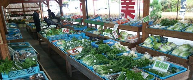 の駅 宇陀路室生の野菜売り場