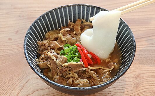 道の駅 がいせん桜新庄宿の牛餅丼