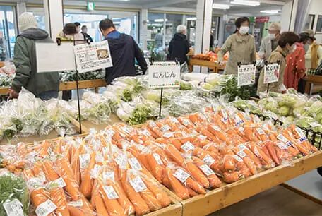 道の駅 みやま公園の農産物直売所