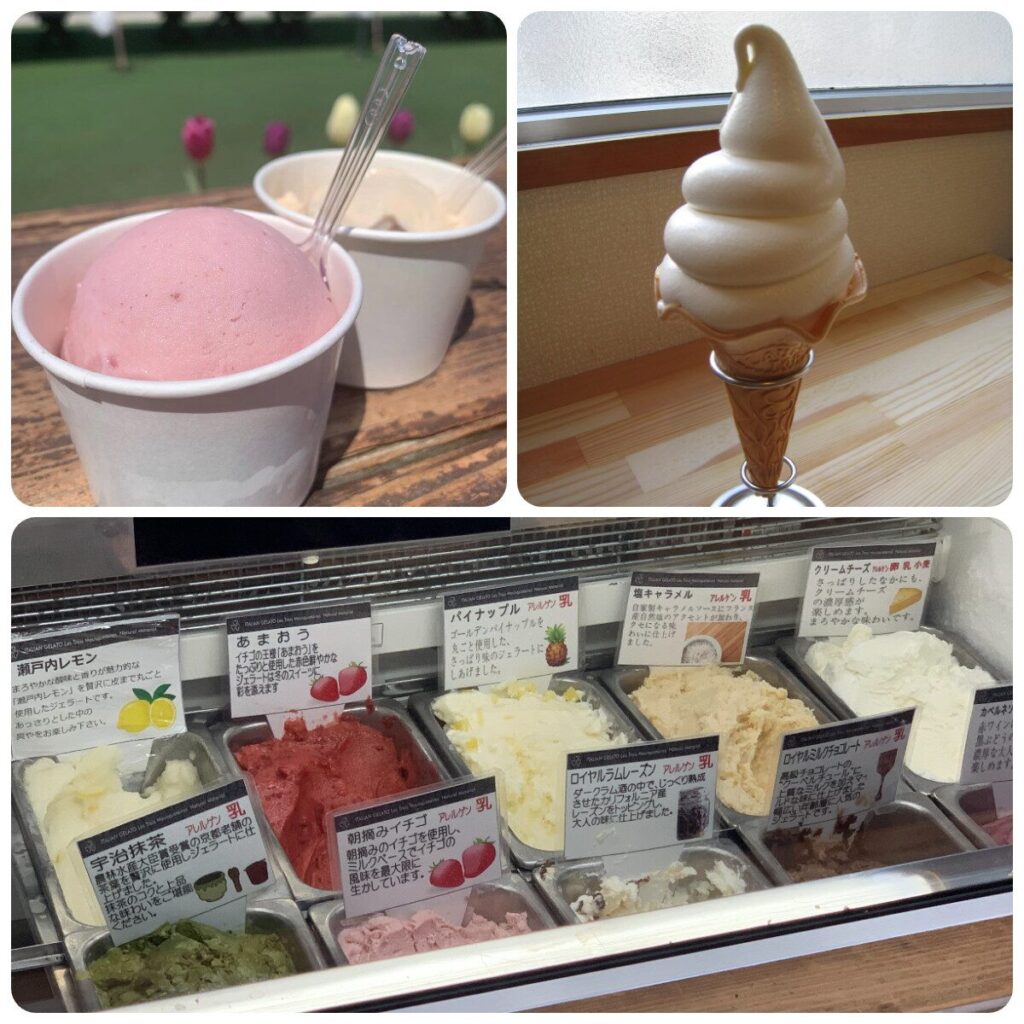 道の駅 風の家のフォ付とクリーム店