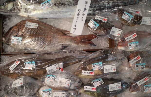 道の駅 みはら神明の里の鮮魚コーナー